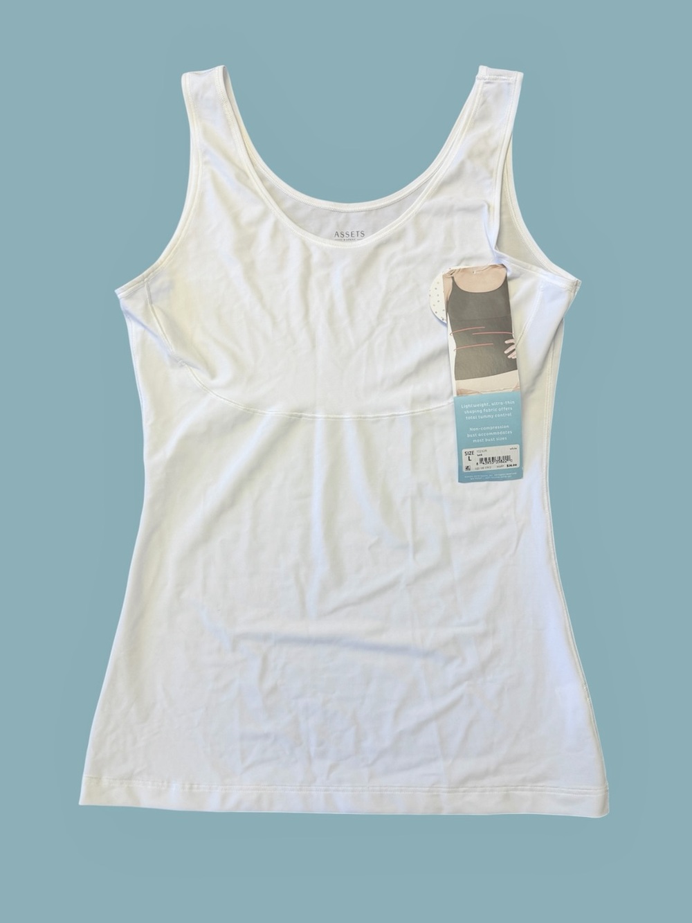 New with tags Assets by SPANX light control tank top white Large